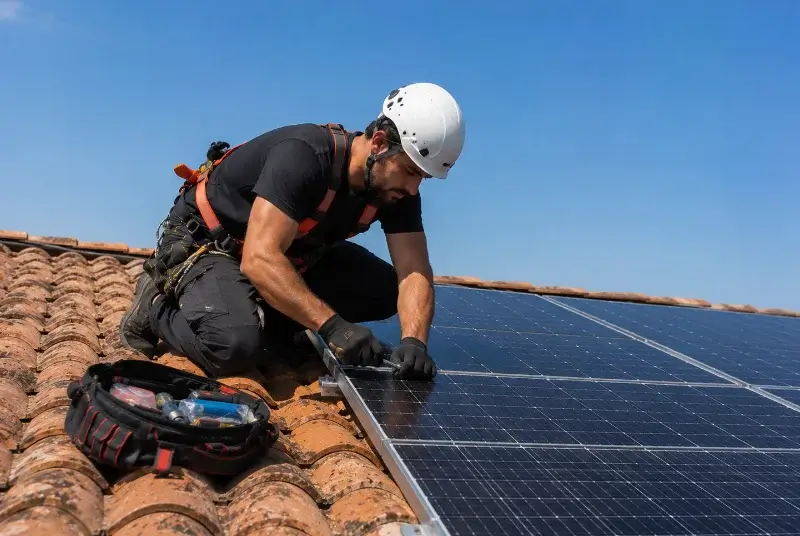 Maintenance et monitoring de panneaux solaires à Saint-Jeoire